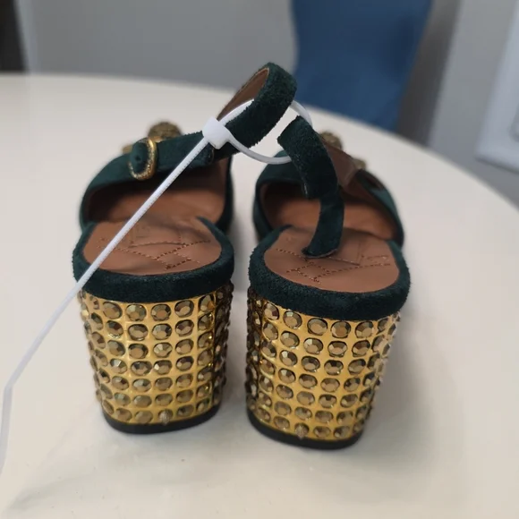 KURT GEIGER LONDON Chelsea Suede Slingback Pumps Size 10 - Picture 3 of 6